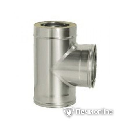 Дымоход Дымок Тройник 90° с изоляцией 0.5 мм. ТRFR90 120/200 в Муравленко