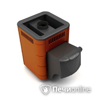 Дровяная банная печь TMF Оса Carbon терракота дверь антрацит в Муравленко