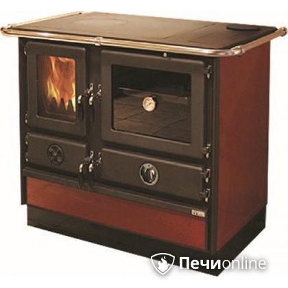 Отопительно-варочная печь MBS Thermo Magnum Red R с теплообменником и духовым шкафом в Муравленко